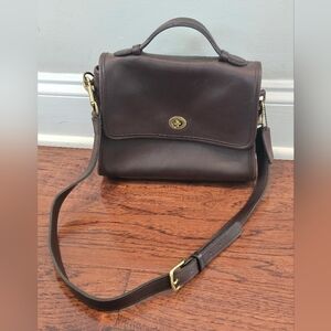 Coach Vintage 9870 Mahogany Court Crossbody Top Handle Bag
